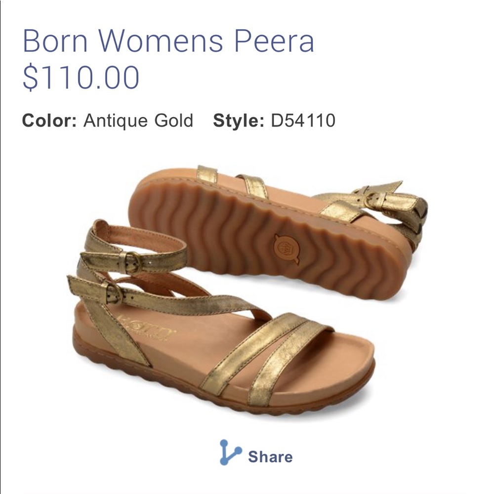 Born Peera in Antique Gold